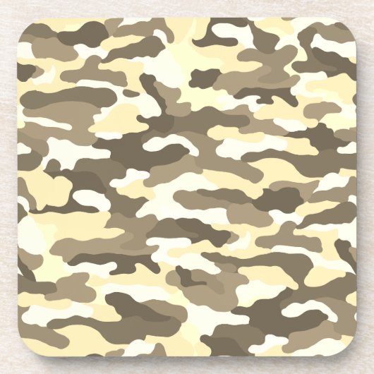 Desert Camouflage Bier Onderzetter (Voorkant)