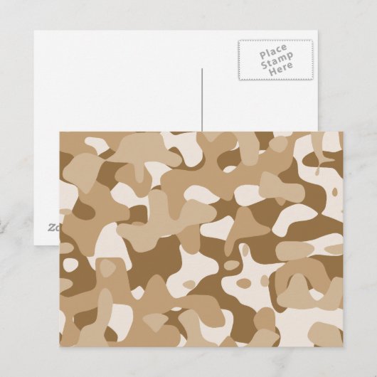 Desert Camouflage Briefkaart (Voorkant / Achterkant)