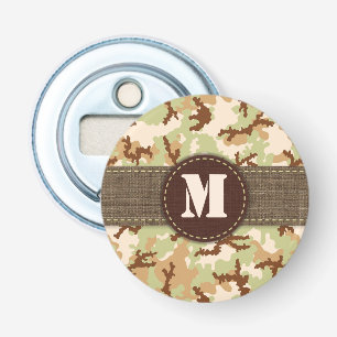 Desert camouflage button flesopener