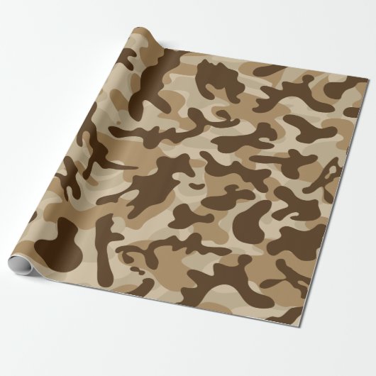 Desert Camouflage Cadeaupapier (Uitgerold)