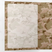 Desert Camouflage, leger, leger Drieluik Kaart (Binnenzijde eerst)