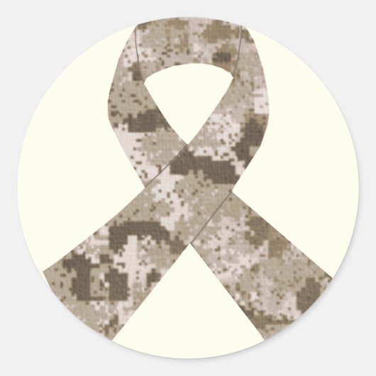 Desert Camouflage lint Sticker (Voorkant)
