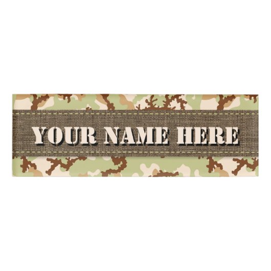 Desert camouflage naambadge (Voorkant)