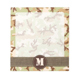 Desert camouflage notitieblok