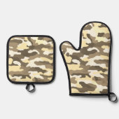 Desert Camouflage Ovenwant & Pannenlap Set (Voorkant)