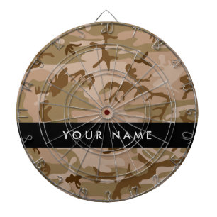 Desert Camouflage Patroon, uw naam, personaliseren Dartbord