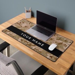 Desert Camouflage Pebbles, Jouw naam, personaliser Bureaumat