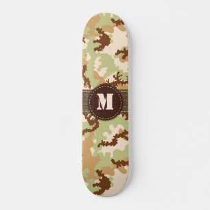 Desert camouflage skateboard
