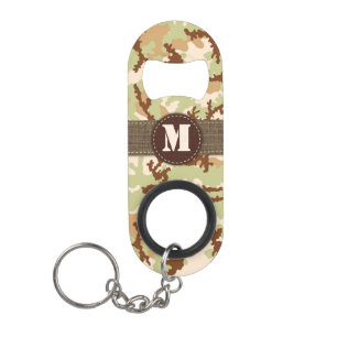 Desert camouflage sleutelhanger flessenopener