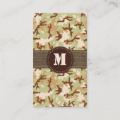 Desert camouflage visitekaartje (Achterkant)