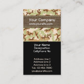 Desert camouflage visitekaartje (Voorkant)