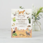 Desert Canyon Animals Baby shower Kaart (Staand voorkant)