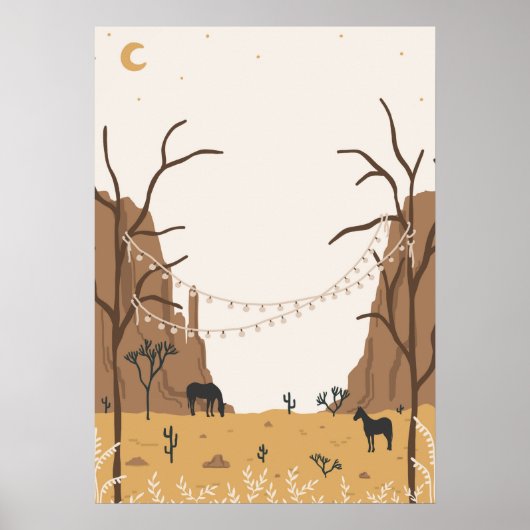 Desert Canyon Poster (Voorkant)