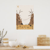 Desert Canyon Poster (Keuken)