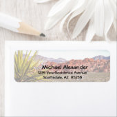 Desert Canyon View étiquette de adresse (En situation)