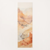 Desert Canyon Waterverf Yogamat (Voorkant)