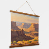 Desert Canyons Hangend Wandkleed (Gebogen)