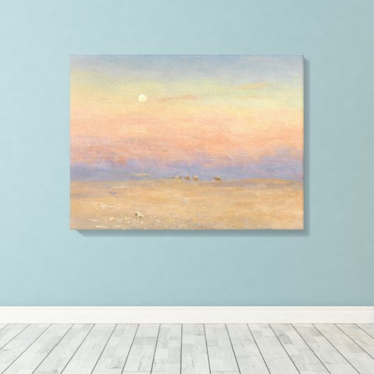 Desert Caravan Canvas Afdruk (Insitu (Houten vloer))