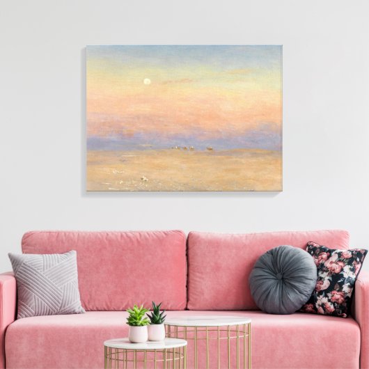 Desert Caravan Canvas Afdruk (Insitu (Woonkamer))