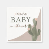 Desert Chic Baby shower Servet (Voorkant)
