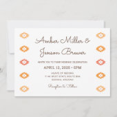 Desert Chic Sedona Faire-part de mariage (Devant)