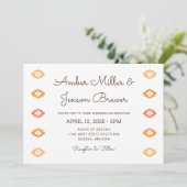 Desert Chic Sedona Faire-part de mariage (Debout devant)