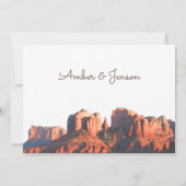 Desert Chic Sedona Faire-part de mariage (Dos)