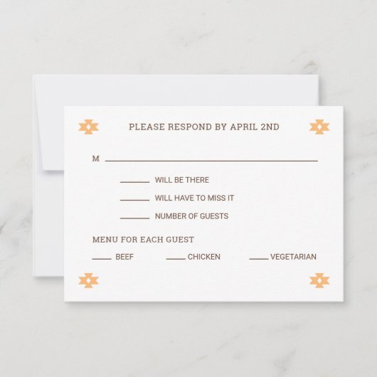 Desert Chic Sedona Response Kaart (Voorkant)