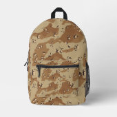 Desert Chocolate-Chip Military Camouflage  Bedrukte Rugzak (Voorkant)