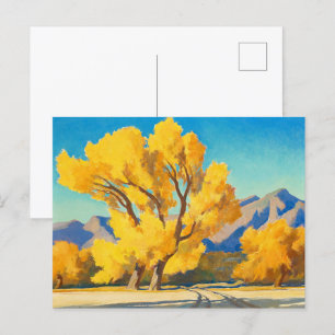 Desert Cottonwoods, Arizona by Maynard Dixon Uitnodiging Briefkaart