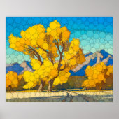 Desert Cottonwoods van After Maynard Dixon Poster (Voorkant)