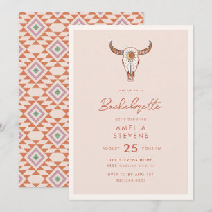 Desert Cowgirl Bachelorette Party uitnodiging