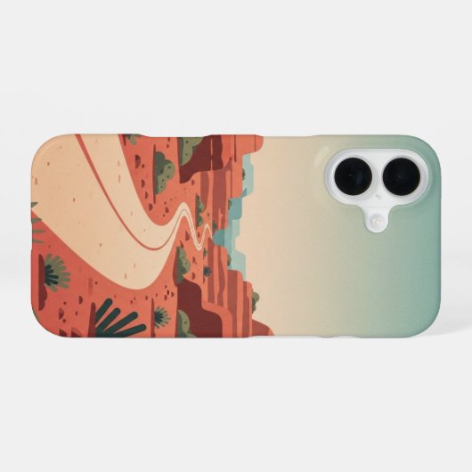 Desert Curve iPhone 16 Hoesje (Achterkant horizontaal)