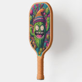 Desert Dandy: Een levendige cactus met een stijlvo Pickleball Paddle (Links)