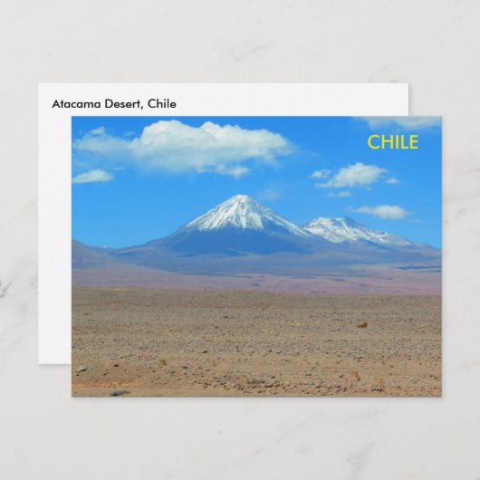 Désert d'Atacama, Chili Carte postale (Devant / Derrière)