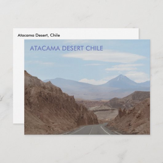 Désert d'Atacama, Chili Carte postale (Devant / Derrière)
