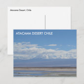 Désert d'Atacama, Chili Carte postale (Devant / Derrière)