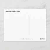 Désert d'Atacama, Flamant rose Chili Carte postale (Dos)