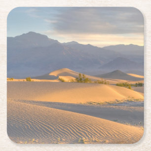 Desert Dawn Vierkante Kartonnen Onderzetter