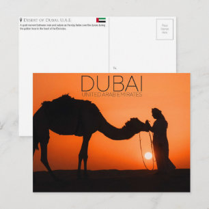 Désert de Dubaï, carte postale de voyage aux Émira