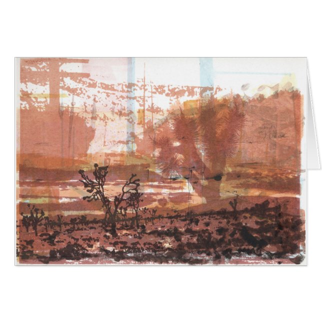 Désert de Mojave de carte d'art d'arbre de Joshua (Devant horizontal)