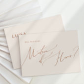 Désert de Whimsical | Carte d'honneur Matron beige