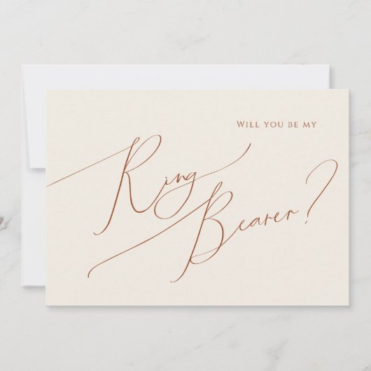 Désert de Whimsical | Carte Porte-Bague Beige (Devant)