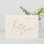 Désert de Whimsical | Carte Porte-Bague Beige (Debout devant)