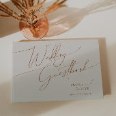 Désert de Whimsical | Livre d'or Mariage beige