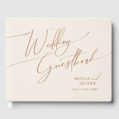 Désert de Whimsical | Livre d'or Mariage beige (Recto)