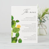 DÉSERT D'EAU VERTE MENU DE FLEURS CACTUS (Debout devant)