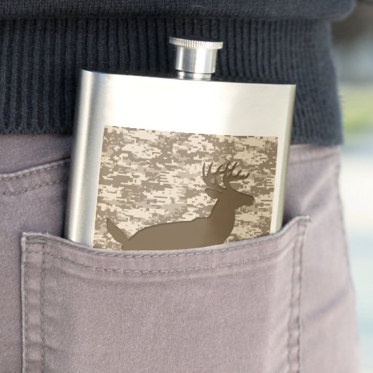 Desert Digital Camouflage Deer Camo Pattern Flacon (Voorbeeld)