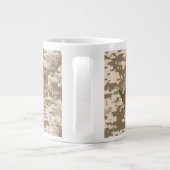 Desert Digital Camouflage Deer Camo Pattern Jumbo Mok (Achterkant)