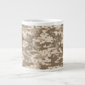 Desert Digital Camouflage Deer Camo Pattern Jumbo Mok (Voorkant)